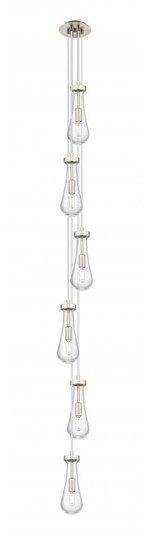 Owego - 6 Light - 7 inch - Brushed Satin Nickel - Multi Pendant (3442|106-451-1P-SN-G451-4CL)