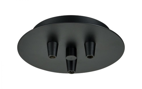 Custom Cord 3 Light 5.875 inch Multi Port Canopy (3442|103-BK)