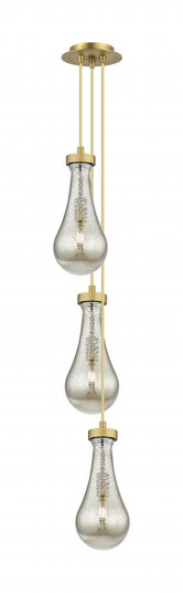 Owego - 3 Light - 7 inch - Brushed Brass - Multi Pendant (3442|103-451-1P-BB-G451-5ME)