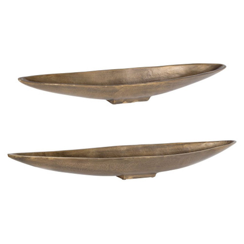 Uttermost River Run Antique Brass Bowls Set/2 (85|18230)