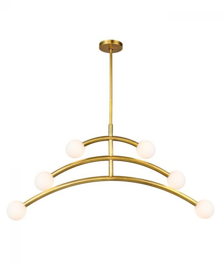 Dalia Chandelier - Brass Finish (10813|KCH3106-6BS)