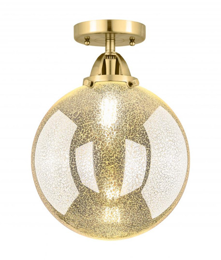 Beacon - 1 Light - 10 inch - Satin Gold - Semi-Flush Mount (3442|288-1C-SG-G208-10)