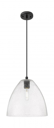 Crown Point - 1 Light - 12 inch - Matte Black - Pendant (3442|434-1P-BK-GBD-124)