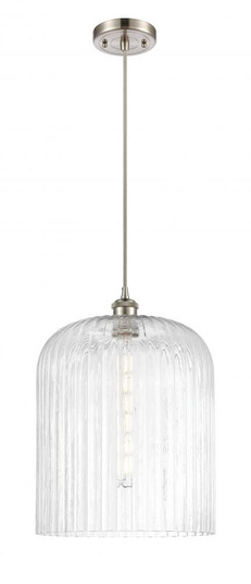 Bridal Veil - 1 Light - 5 inch - Brushed Satin Nickel - Cord hung - Mini Pendant (3442|516-1P-SN-G559-12CL)