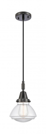 Olean - 1 Light - 7 inch - Matte Black - Mini Pendant (3442|447-1P-BK-G322)