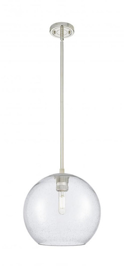 Crown Point - 1 Light - 10 inch - Polished Nickel - Pendant (3442|434-1S-PN-G124-10)