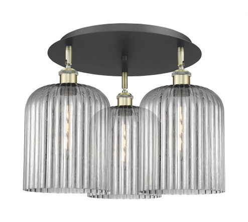 Bridal Veil - 3 Light - 17 inch - Black Antique Brass - Semi-Flush Mount (3442|516-3C-BAB-G559-8SM)