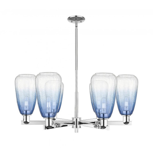Brookhaven Almond - 6 Light - 24 inch - Polished Chrome - Chandelier (3442|716-6CR-PC-G480-6SB)
