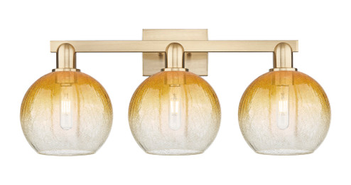 Brookhaven Globe - 3 Light - 26 inch - Champagne Bronze - Bath Vanity Light (3442|716-3W-CB-G483-8AM)