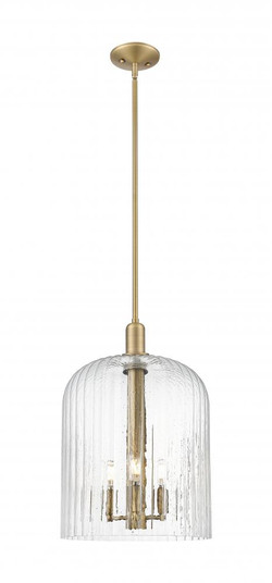 Bridal Veil - 1 Light - 12 inch - Brushed Brass - Mini Pendant (3442|716-3S-BB-G559-12SDY)