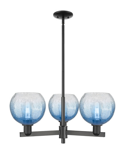 Brookhaven Globe - 3 Light - 18 inch - Matte Black - Pendant (3442|716-3CR-BK-G483-8SB)