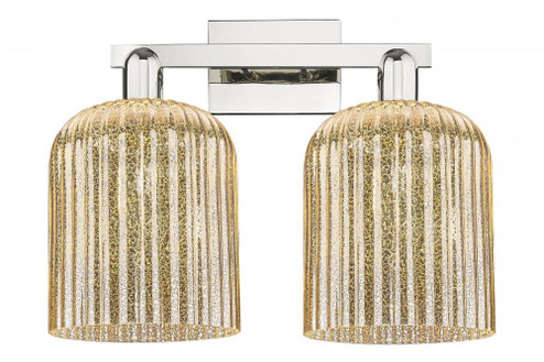 Bridal Veil - 2 Light - 19 inch - Polished Nickel - Bath Vanity Light (3442|716-2W-PN-G559-8ME)