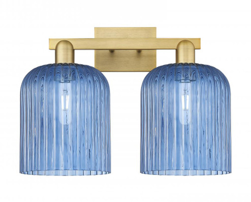 Bridal Veil - 2 Light - 19 inch - Brushed Brass - Bath Vanity Light (3442|716-2W-BB-G559-8BL)