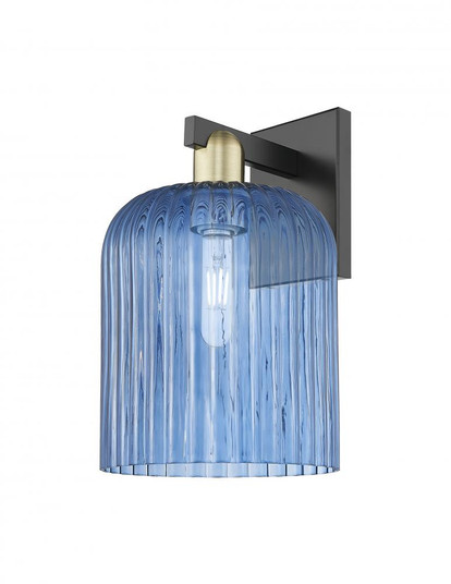 Bridal Veil - 1 Light - 8 inch - Black Antique Brass - Sconce (3442|716-1W-BAB-G559-8BL)