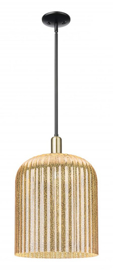 Bridal Veil - 1 Light - 12 inch - Black Antique Brass - Mini Pendant (3442|716-1S-BAB-G559-12ME)