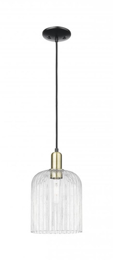 Bridal Veil - 1 Light - 8 inch - Black Antique Brass - Cord hung - Mini Pendant (3442|716-1P-BAB-G559-8CL)