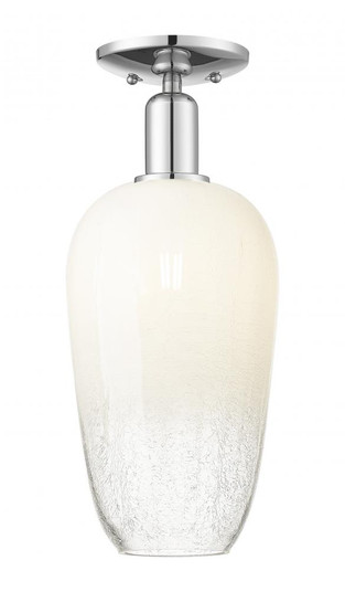 Brookhaven Flute - 1 Light - 6 inch - Polished Chrome - Semi-Flush Mount (3442|716-1C-PC-G484-7OP)