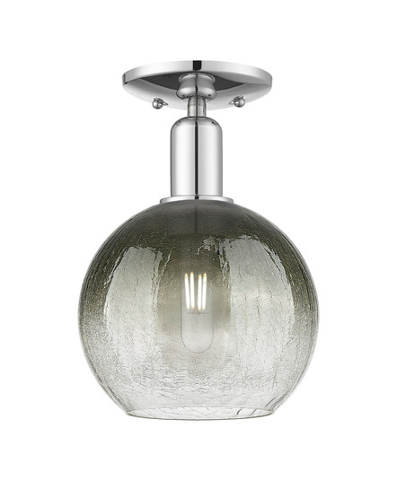 Brookhaven Globe - 1 Light - 6 inch - Polished Chrome - Semi-Flush Mount (3442|716-1C-PC-G483-8SL)