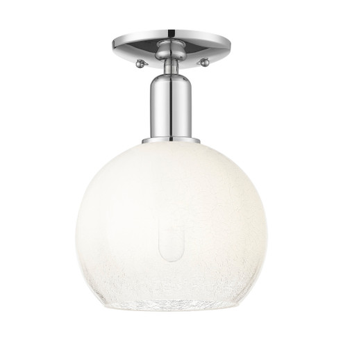 Brookhaven Globe - 1 Light - 6 inch - Polished Chrome - Semi-Flush Mount (3442|716-1C-PC-G483-8OP)