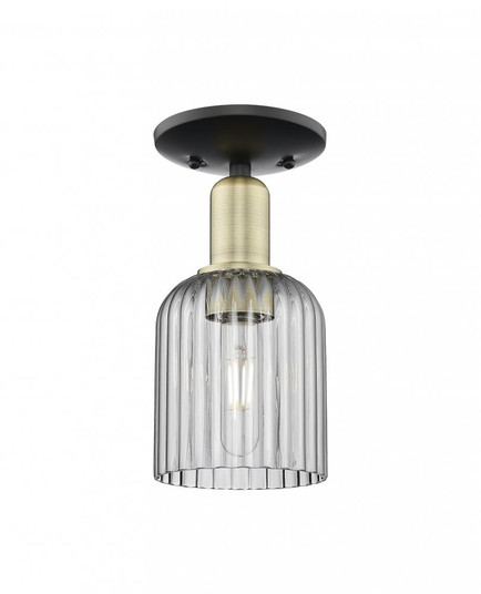 Bridal Veil - 1 Light - 6 inch - Black Antique Brass - Semi-Flush Mount (3442|716-1C-BAB-G559-5SM)
