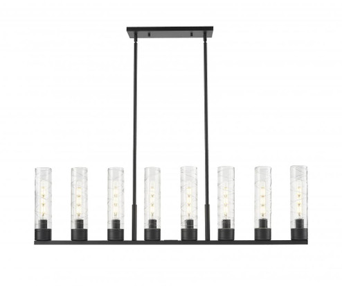 Boreas - 8 Light - 48 inch - Matte Black - Linear Pendant (3442|617-8I-BK-G617-11DE)