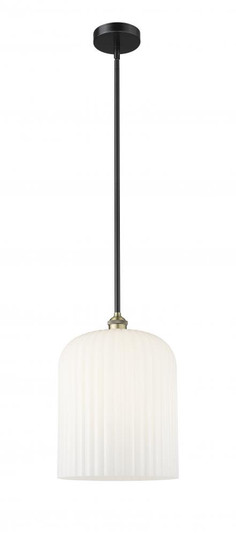 Bridal Veil - 1 Light - 5 inch - Black Antique Brass - Stem hung - Mini Pendant (3442|616-1S-BAB-G559-12GWH)