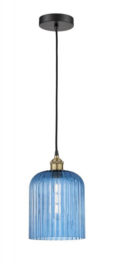 Bridal Veil - 1 Light - 5 inch - Black Antique Brass - Cord hung - Mini Pendant (3442|616-1P-BAB-G559-8BL)