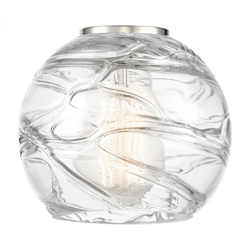 Deco Swirl 6'' Clear Glass (3442|G1213-6CL)
