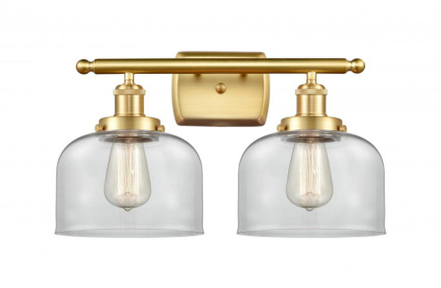 Bell - 2 Light - 18 inch - Satin Gold - Bath Vanity Light (3442|916-2W-SG-G72)