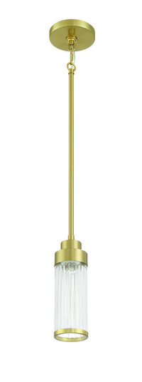 Whittley 1 Light Mini Pendant in Satin Brass (20|60191-SB)