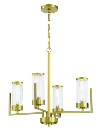 Whittley 4 Light Chandelier in Satin Brass (20|60124-SB)