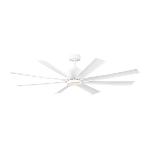 Flera Smart 65 LED Ceiling Fan in Matte White with Matte White Blades (38|8FLSM65RZWD)