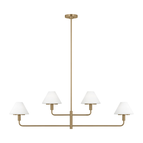 Mendota Four Light Chandelier (38|GLC1244SB)