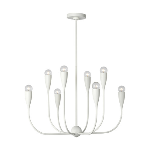 Maya Eight Light Chandelier (38|GLC1218MWT)