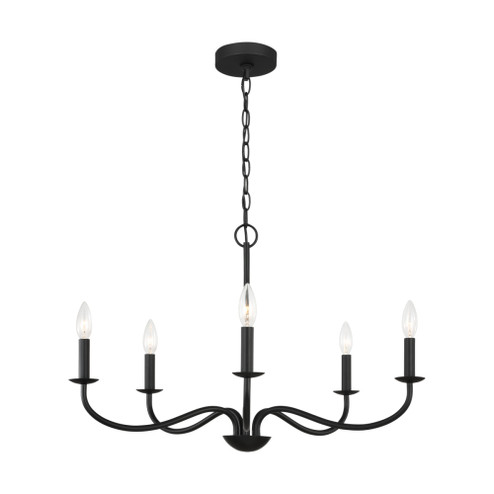 Abells Five Light Chandelier (38|GLC1205MBK)