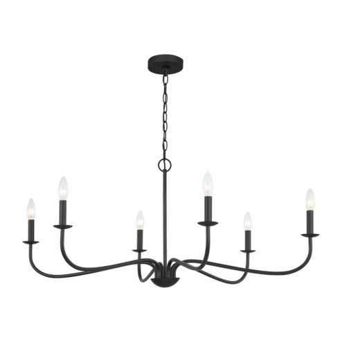 Abells Five Light Chandelier (38|GLC1196MBK)