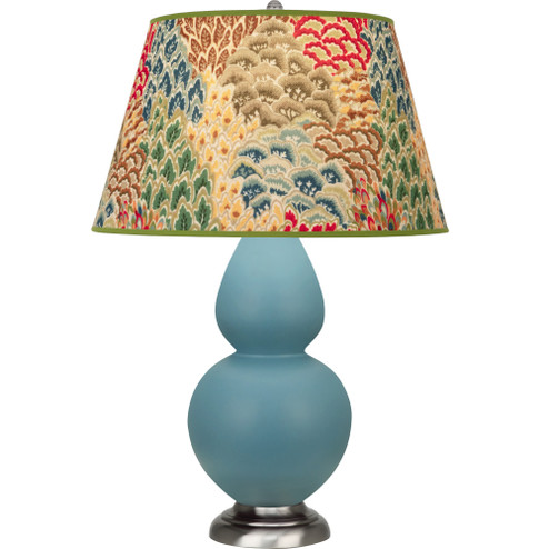 Matte Steel Blue Double Gourd Table Lamp (237|MOB59F)