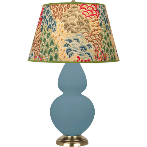 Matte Steel Blue Double Gourd Table Lamp (237|MOB55F)