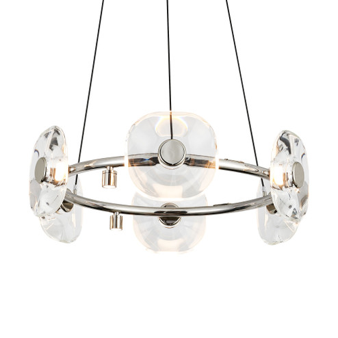 Ziva by Golden Lighting Celestia 6-light Integrated LED Chandelier in Chrome (36|5028-6 CH)