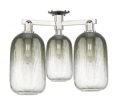 Brookhaven Cloche - 3 Light - 6 inch - Polished Nickel - Semi-Flush Mount (3442|716-3F-PN-G482-7SL)