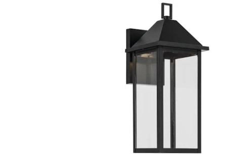 Prin 16.75 Inch 1 Light Outdoor DarkSky Wall Light with Clear Glass in Black (10687|59158BKDS)