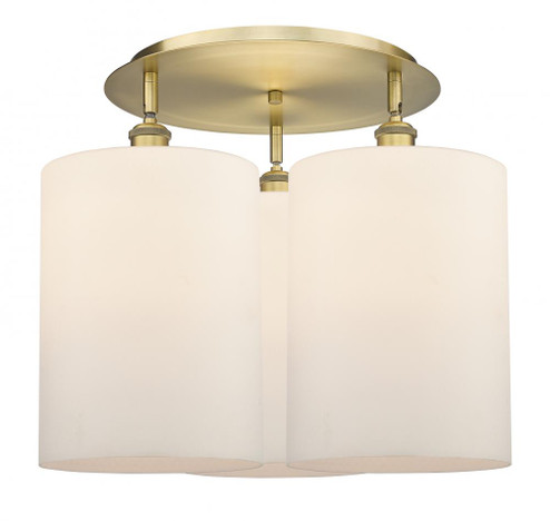 Cobbleskill - 3 Light - 21 inch - Brushed Brass - Semi-Flush Mount (3442|516-3C-BB-G111-L)