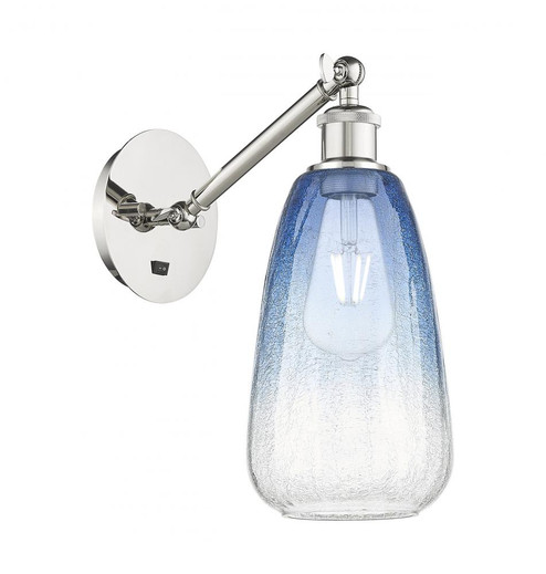 Brookhaven Almond - 1 Light - 6 inch - Polished Nickel - Sconce (3442|317-1W-PN-G480-6SB)