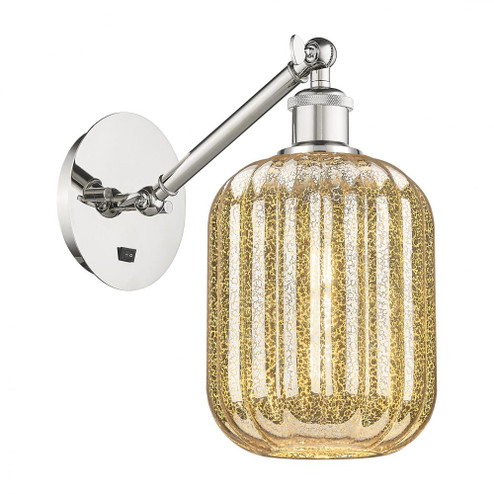 Preston Cylinder - 1 Light - 7 inch - Polished Nickel - Sconce (3442|317-1W-PN-G460-7ME)