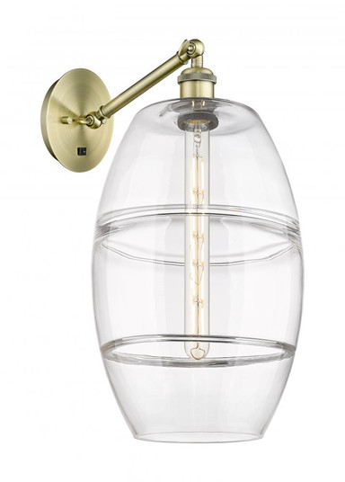 Vaz - 1 Light - 10 inch - Antique Brass - Adjustable - Sconce (3442|317-1W-AB-G557-10CL)