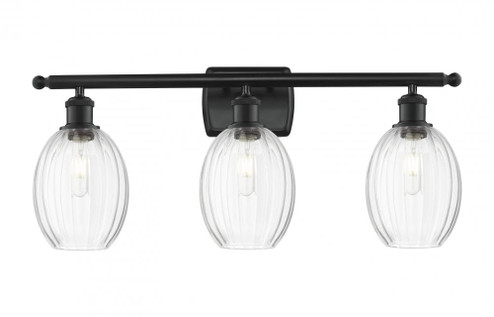Preston Bulb - 3 Light - 26 inch - Matte Black - Bath Vanity Light (3442|516-3W-BK-G459-6CL)