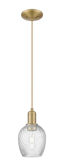Salina - 1 Light - 6 inch - Brushed Brass - Cord hung - Mini Pendant (3442|716-1P-BB-G292)