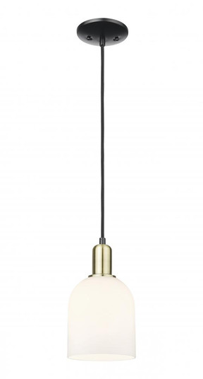 Bella - 1 Light - 6 inch - Black Antique Brass - Cord hung - Mini Pendant (3442|716-1P-BAB-G558-6GWH)