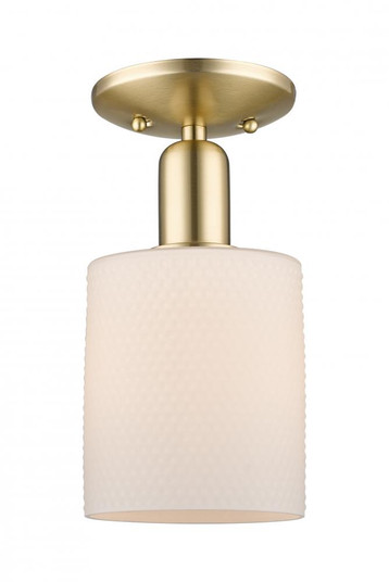 Cobbleskill - 1 Light - 5 inch - Champagne Bronze - Semi-Flush Mount (3442|716-1C-CB-G111)