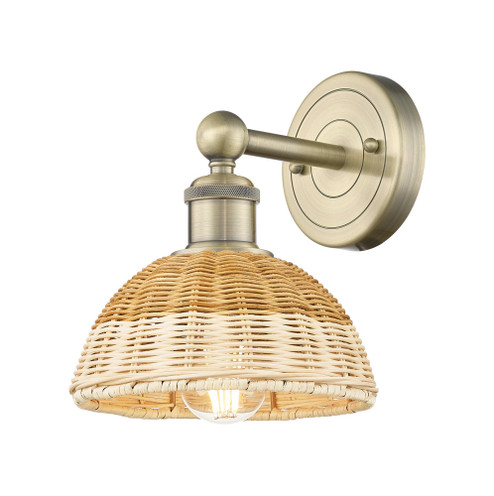 Bristol Natural II - 1 Light - 8 inch - Antique Brass - Sconce (3442|616-1W-AB-NBD2-75-NAT)